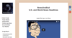 Desktop Screenshot of newsandbull.com